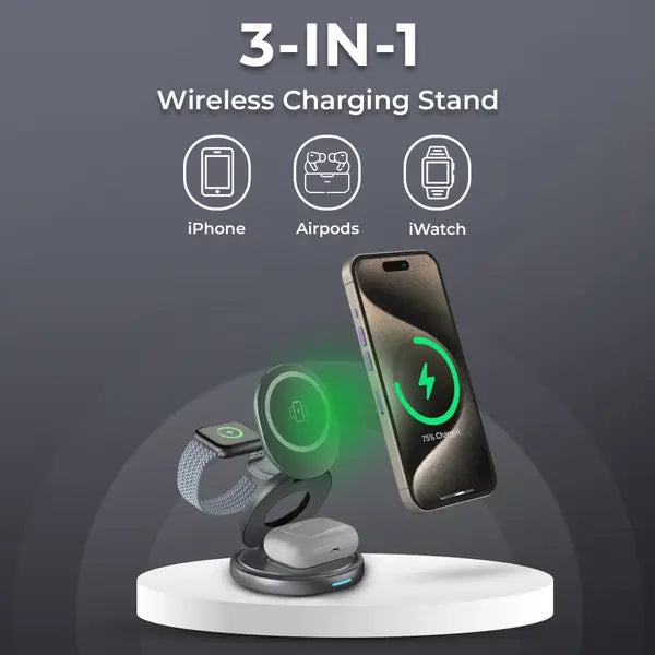 3-in-1 MagSafe Wireless Charger Station