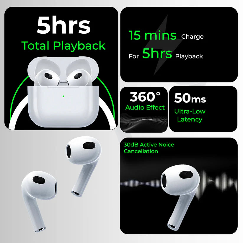GTA3 TWS Earbuds with Touch Control