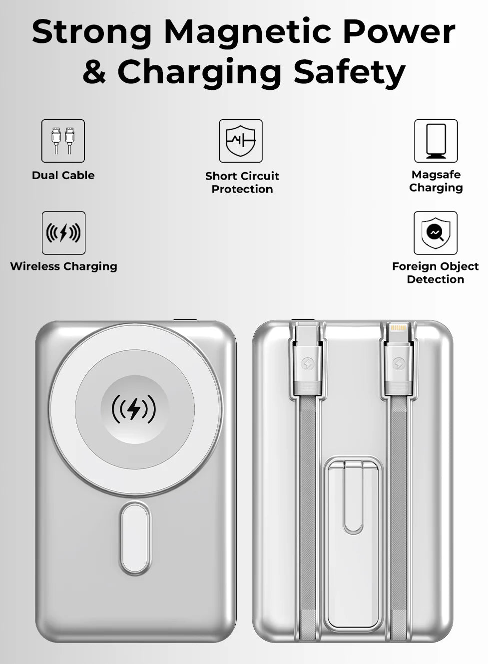 Magnetic Wireless Power Bank 10000 mAH